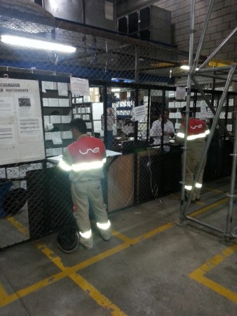 Bodega donde se hace entrega de los equipos